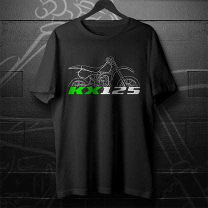 Kawasaki KX125 1974 - 1987 Inspired T-Shirt - Motorcycle Tee Shirt for Riders