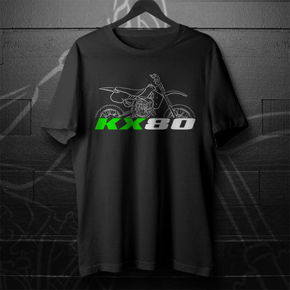 Kawasaki KX80 1986 - 2004 Inspired T-Shirt - Motorcycle Tee Shirt for Riders
