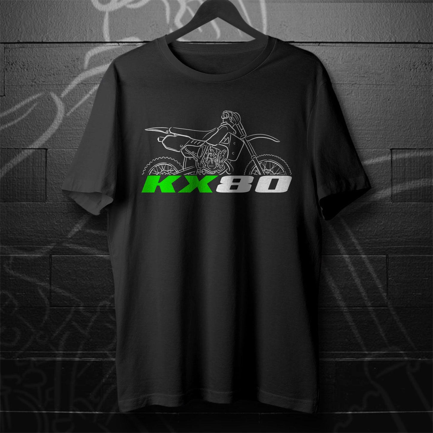 Kawasaki KX80 1986 - 2004 Inspired T-Shirt - Motorcycle Tee Shirt for Riders