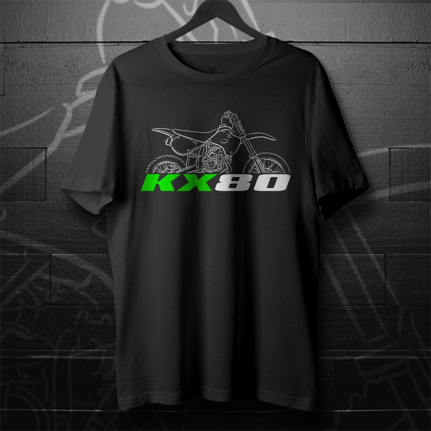 Kawasaki KX80 1986 - 2004 Inspired T-Shirt - Motorcycle Tee Shirt for Riders