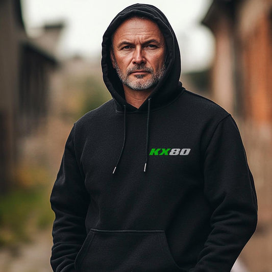Kawasaki KX80 1979 - 1985 Inspired Hoodie - Motorcycle Sweatshirt for Riders