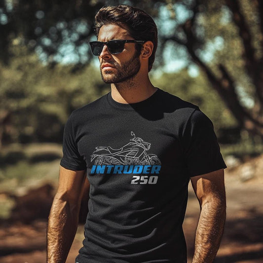 Suzuki Intruder 250 Inspired T-Shirt - Motorcycle Tee Shirt for Riders