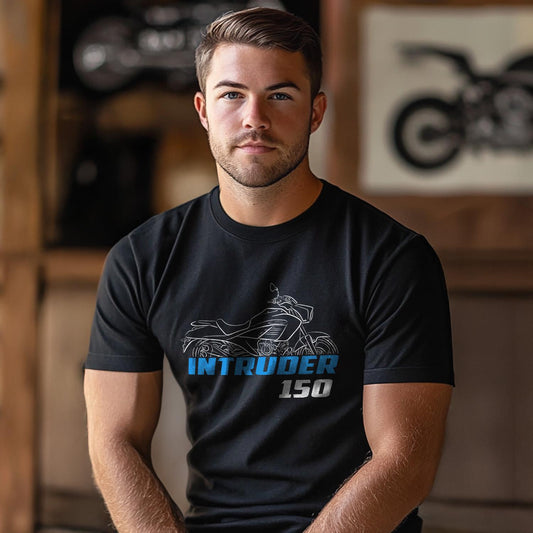 Suzuki Intruder 150 Inspired T-Shirt - Motorcycle Tee Shirt for Riders