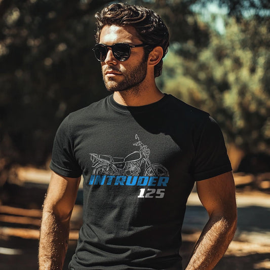 Suzuki Intruder 125 Inspired T-Shirt - Motorcycle Tee Shirt for Riders