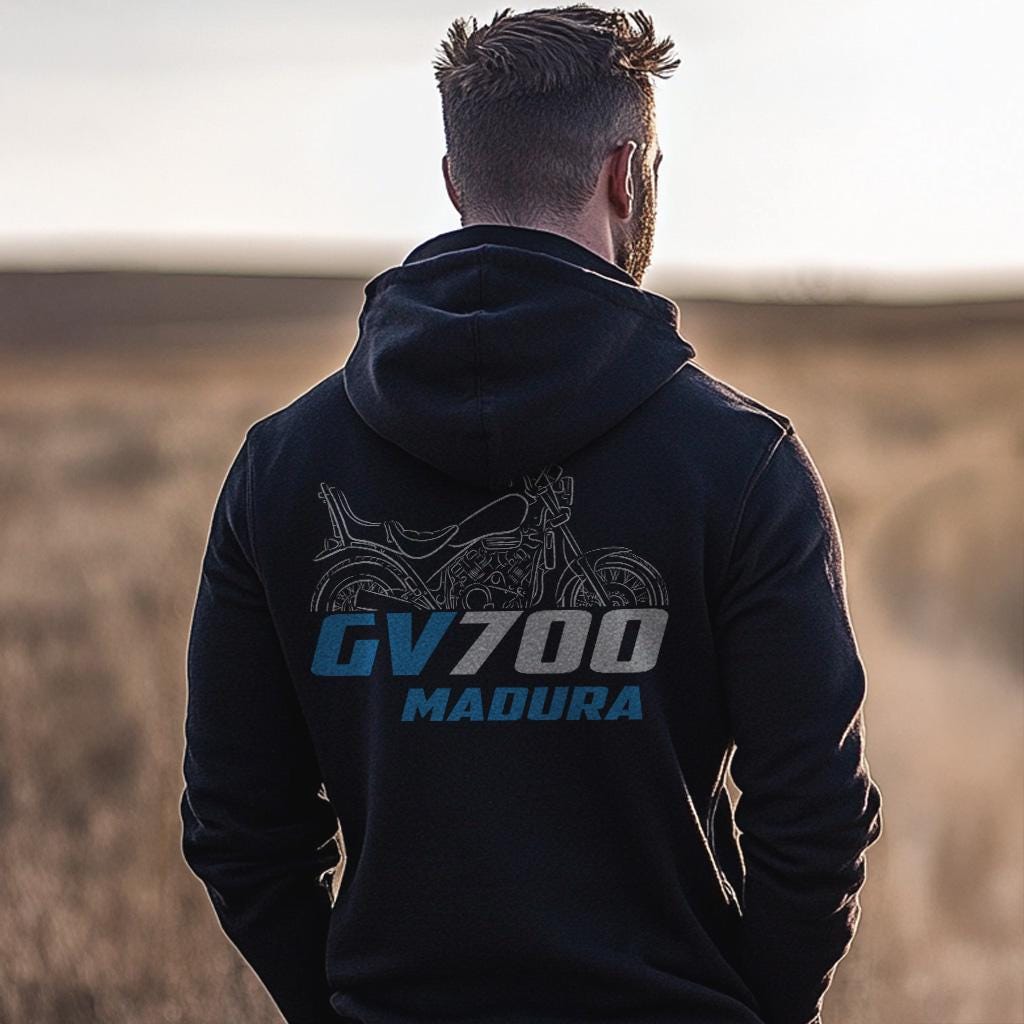 Suzuki GV 700 Madura Inspired Hoodie - Motorcycle Sweatshirt for Riders