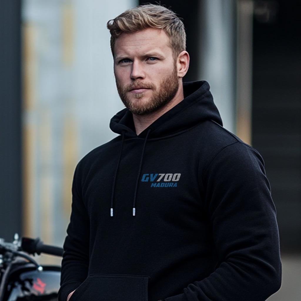 Suzuki GV 700 Madura Inspired Hoodie - Motorcycle Sweatshirt for Riders