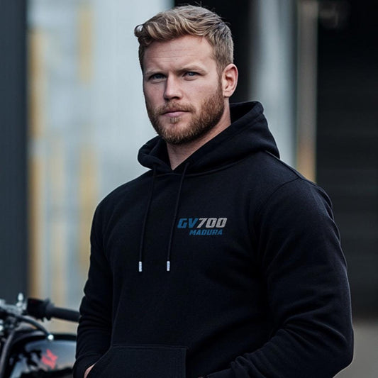 Suzuki GV 700 Madura Inspired Hoodie - Motorcycle Sweatshirt for Riders