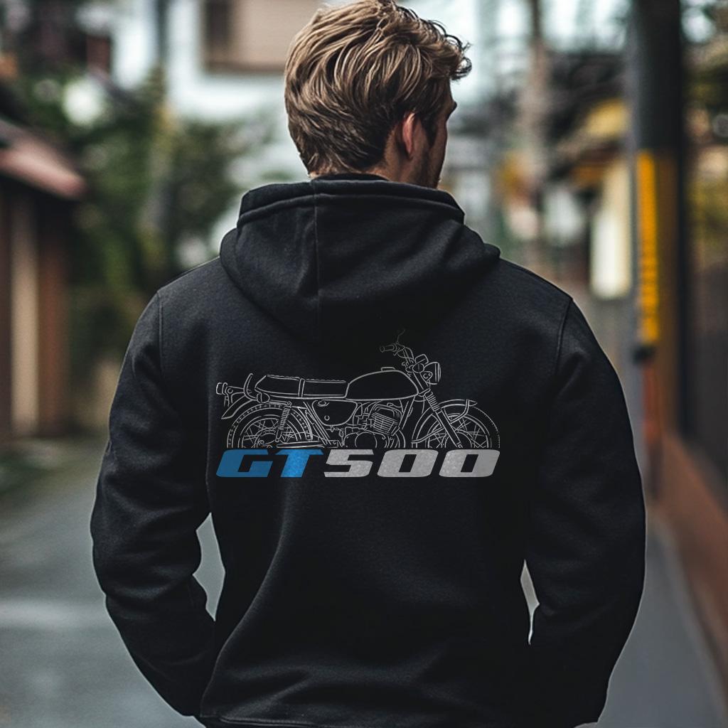 Suzuki GT500 1971 Inspired Hoodie - Motorcycle Sweatshirt for Riders