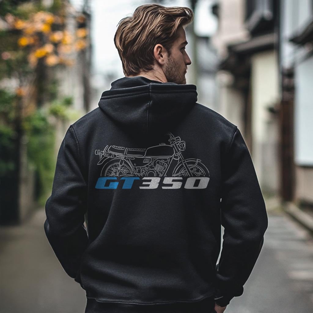 Suzuki GT350 1971 Inspired Hoodie - Motorcycle Sweatshirt for Riders
