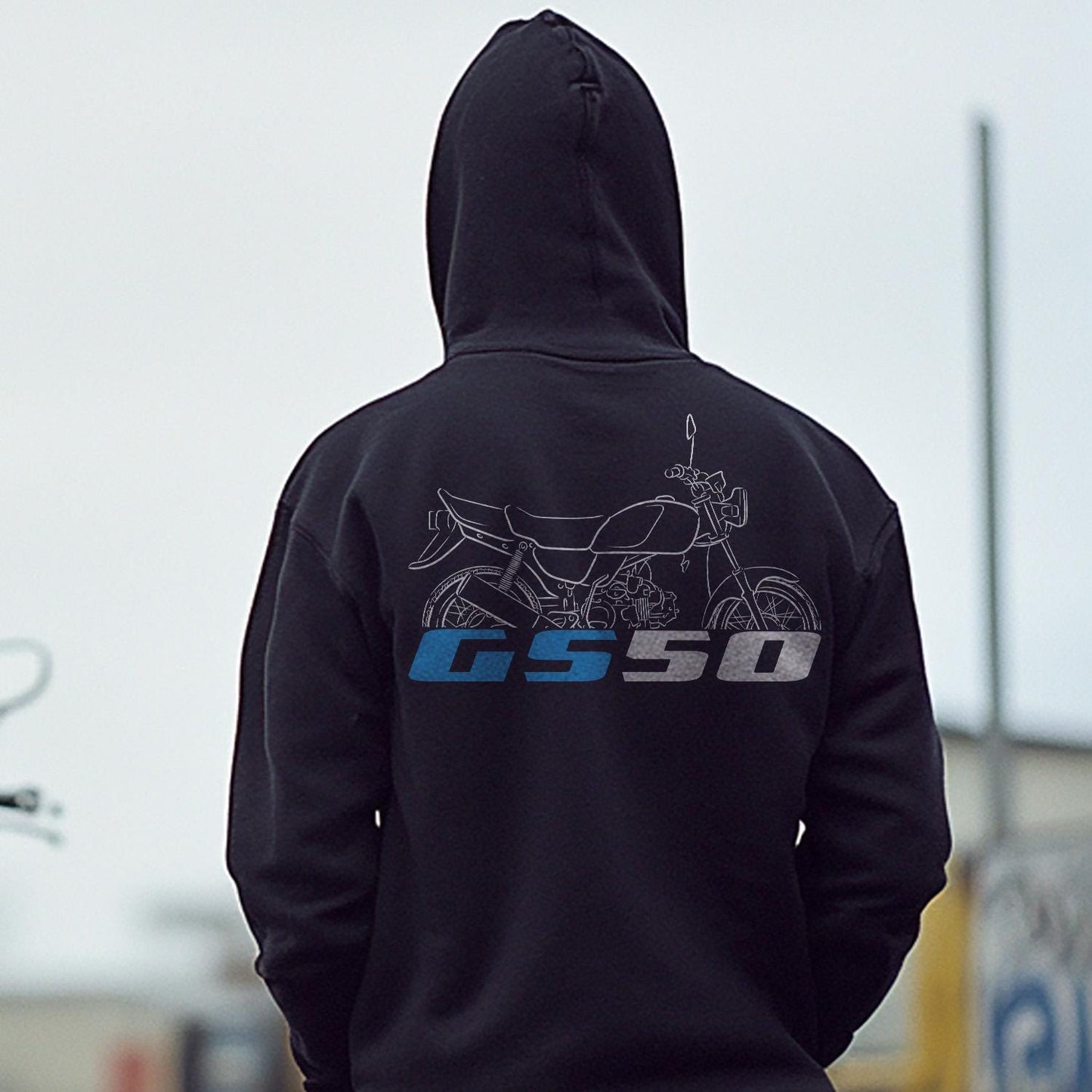 Suzuki GS50 Inspired Hoodie - Motorcycle Sweatshirt for Riders