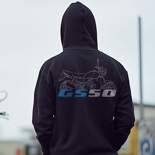 Suzuki GS50 Inspired Hoodie - Motorcycle Sweatshirt for Riders