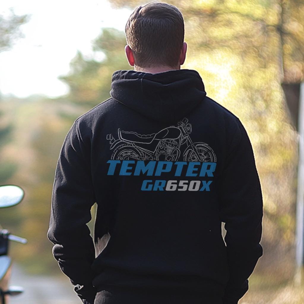 Suzuki GR650X Tempter Inspired Hoodie - Motorcycle Sweatshirt for Riders