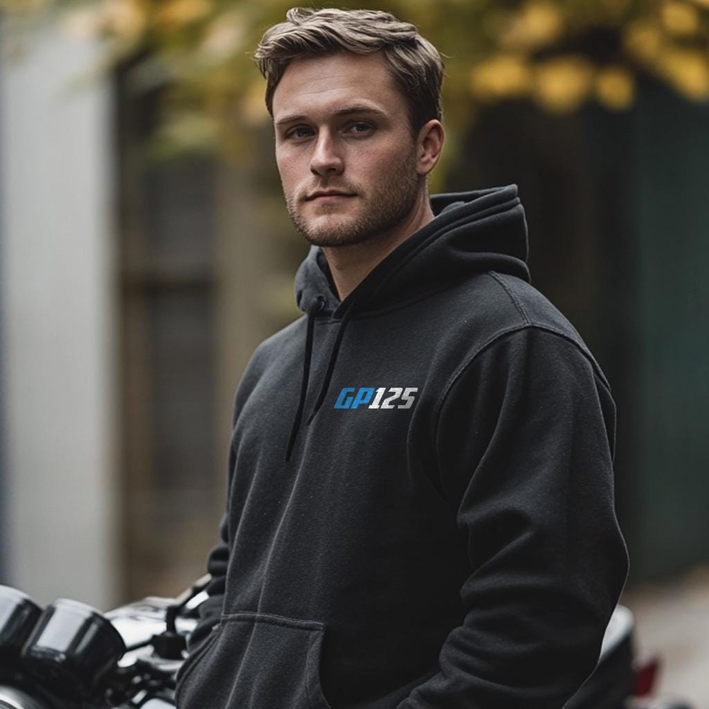 Suzuki GP125 Inspired Hoodie - Motorcycle Sweatshirt for Riders