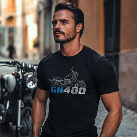 Suzuki GN400 Inspired T-Shirt - Motorcycle Tee Shirt for Riders