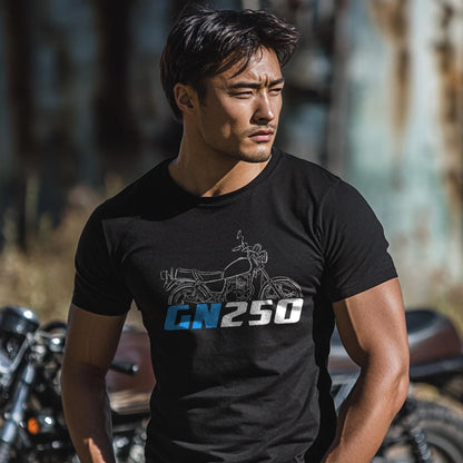 Suzuki GN250 Inspired T-Shirt - Motorcycle Tee Shirt for Riders