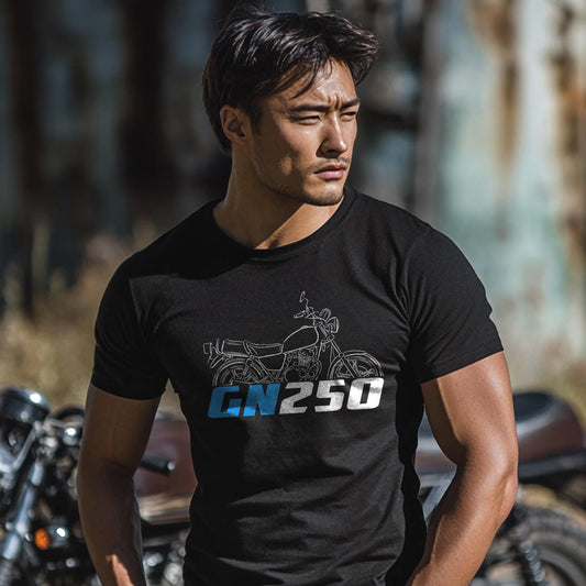 Suzuki GN250 Inspired T-Shirt - Motorcycle Tee Shirt for Riders