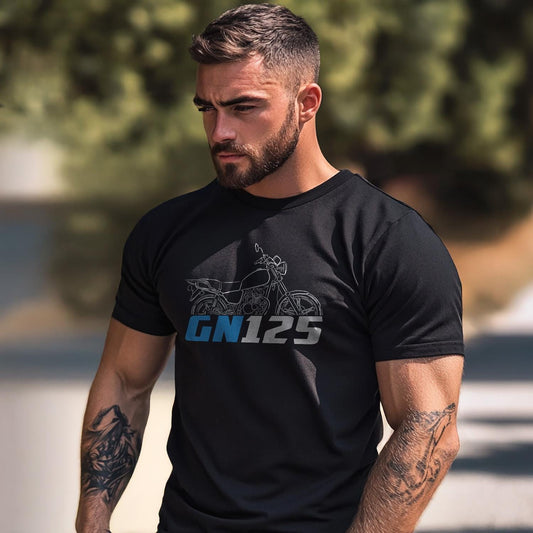 Suzuki GN125 Inspired T-Shirt - Motorcycle Tee Shirt for Riders