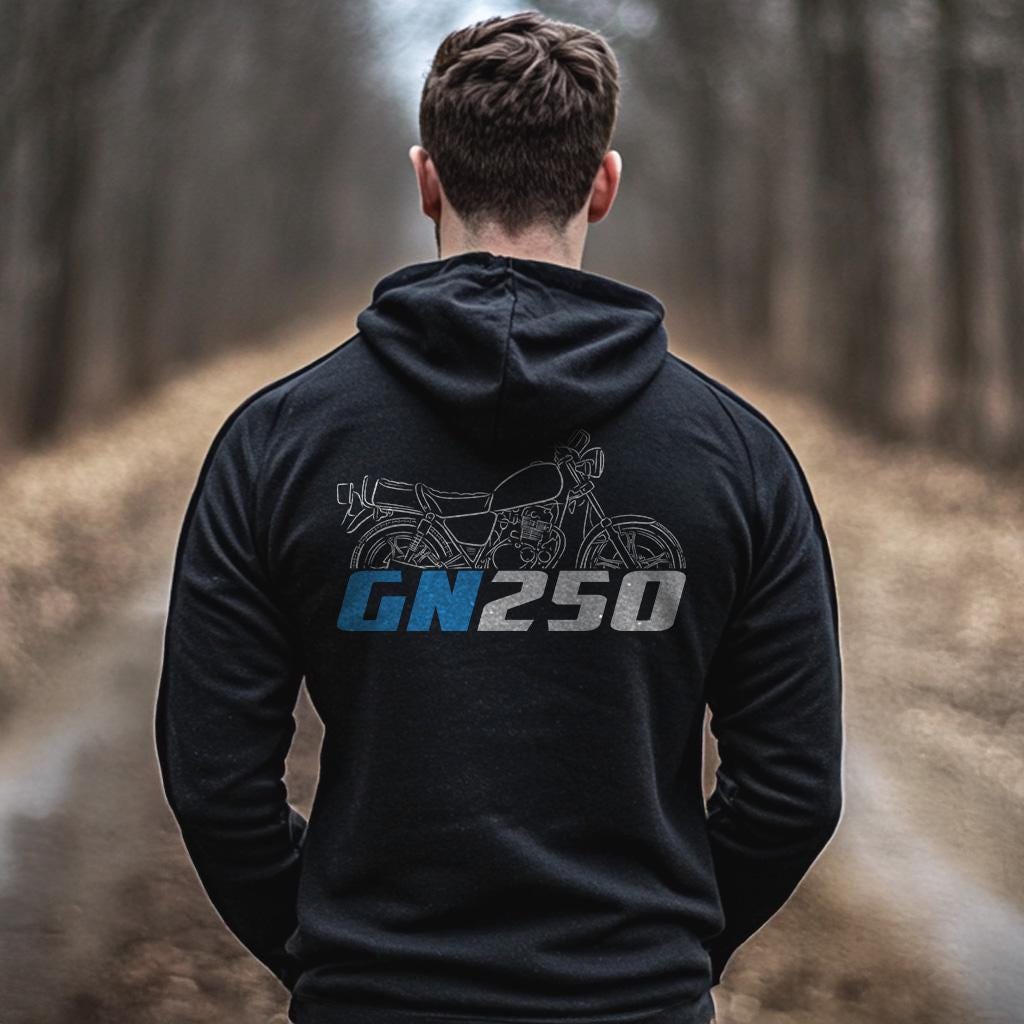 Suzuki GN250 Inspired Hoodie - Motorcycle Sweatshirt for Riders