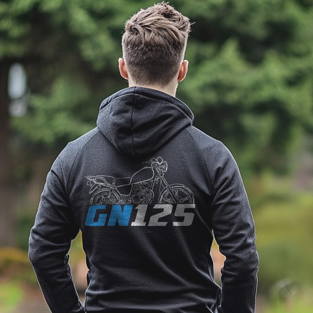 Suzuki GN125 Inspired Hoodie - Motorcycle Sweatshirt for Riders