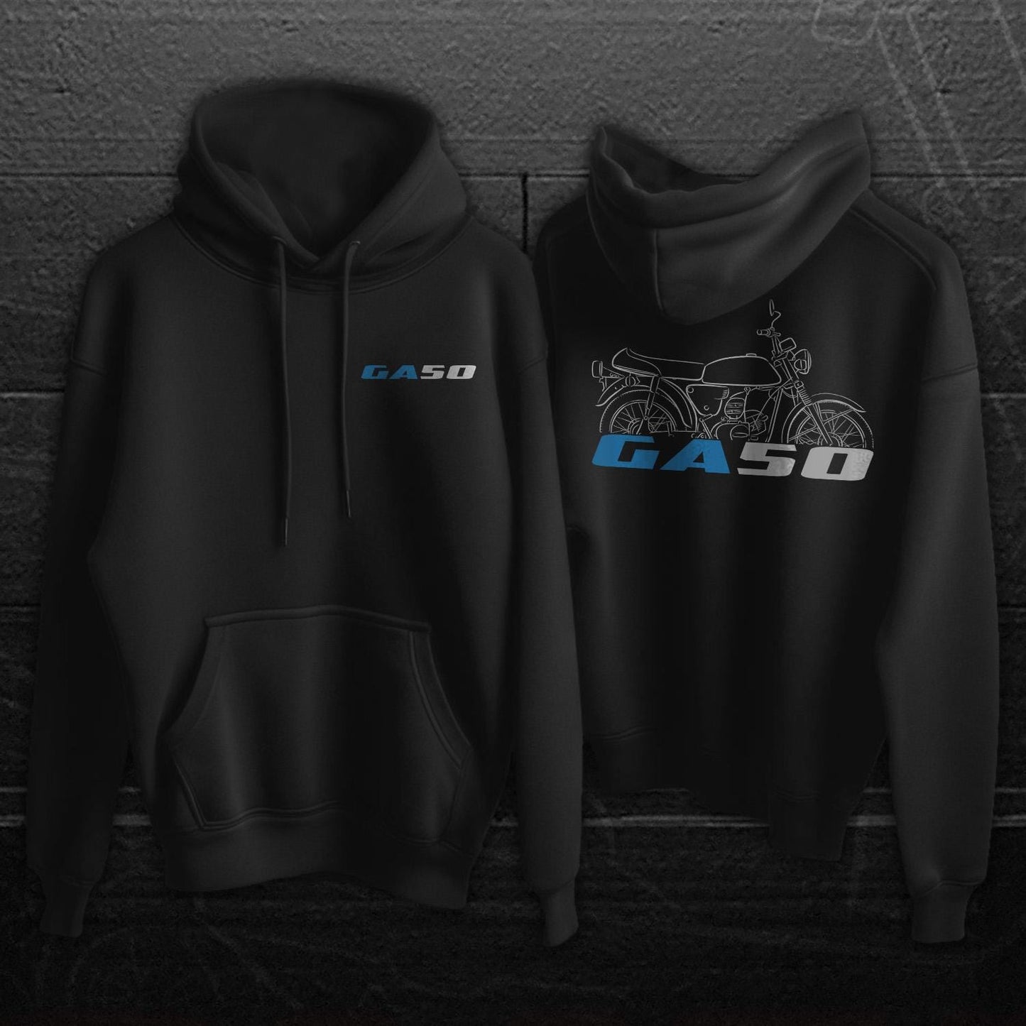 Suzuki GA Inspired Hoodie - Motorcycle Sweatshirt for Riders