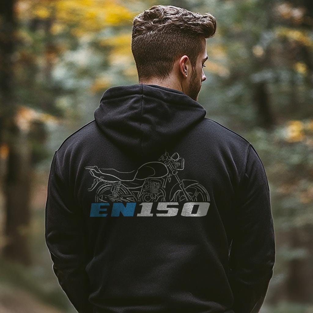 Suzuki EN150 Inspired Hoodie - Motorcycle Sweatshirt for Riders