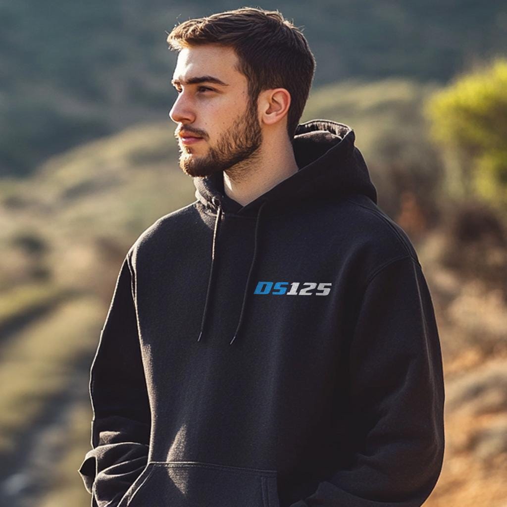 Suzuki DS125 Inspired Hoodie - Motorcycle Sweatshirt for Riders