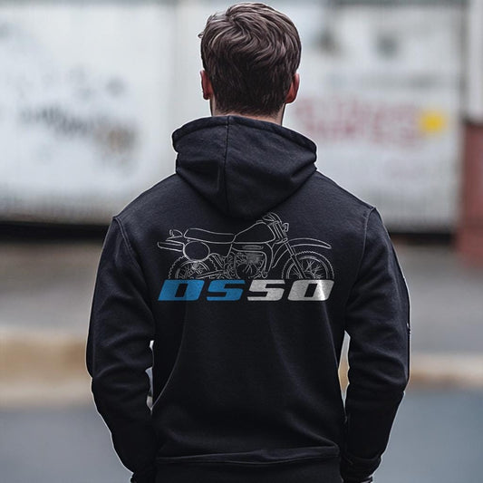 Suzuki DS50 Inspired Hoodie - Motorcycle Sweatshirt for Riders