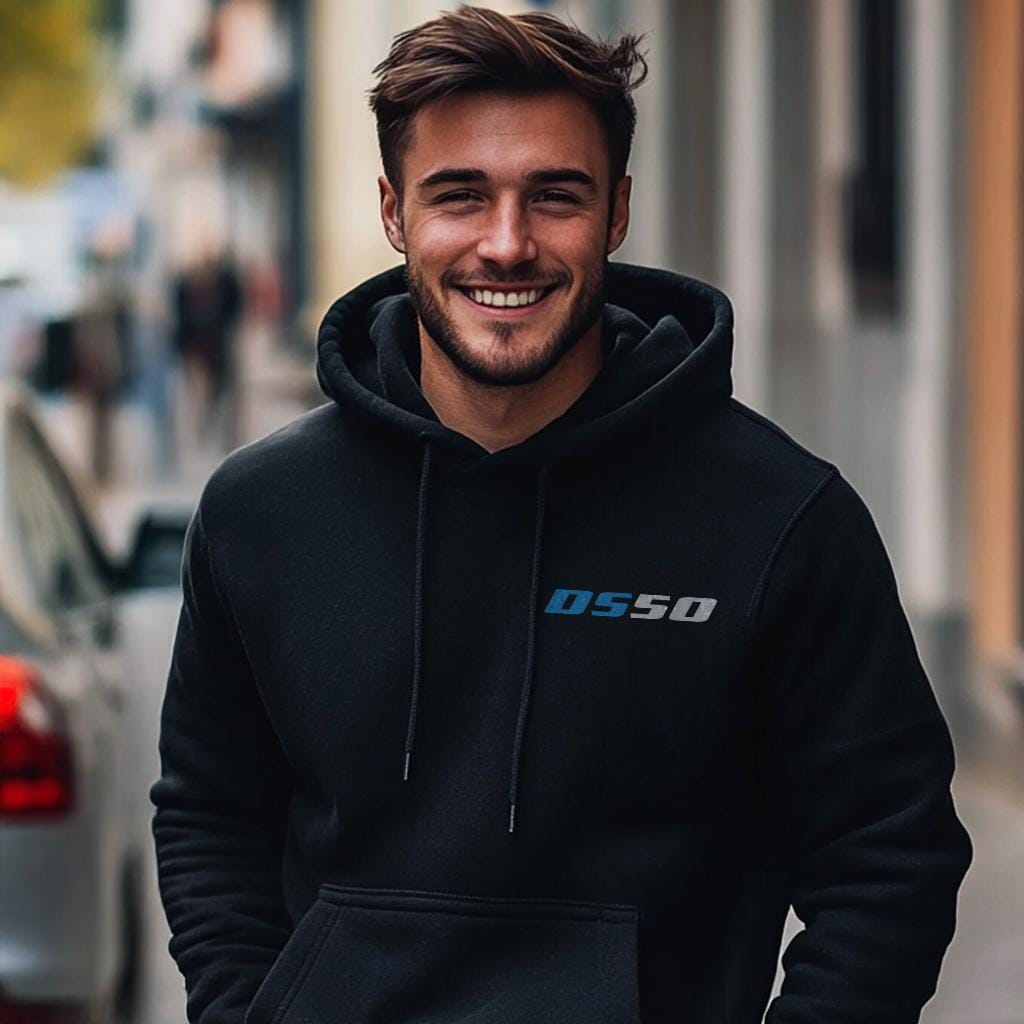 Suzuki DS50 Inspired Hoodie - Motorcycle Sweatshirt for Riders