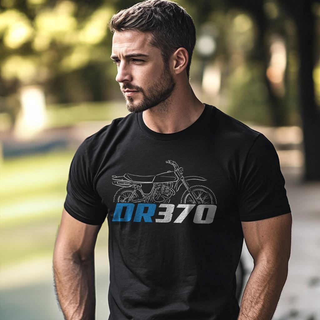 Suzuki DR370 Inspired T-Shirt - Motorcycle Tee Shirt for Riders