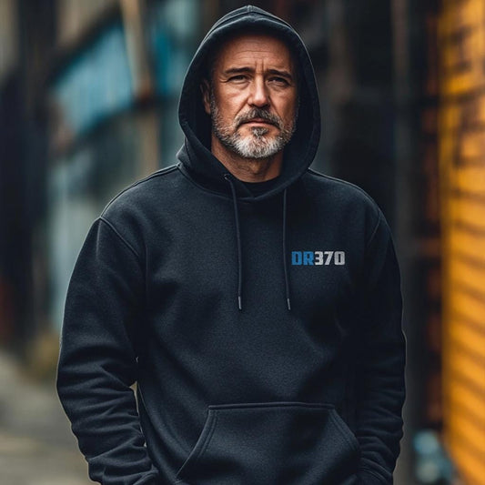 Suzuki DR370 Inspired Hoodie - Motorcycle Sweatshirt for Riders