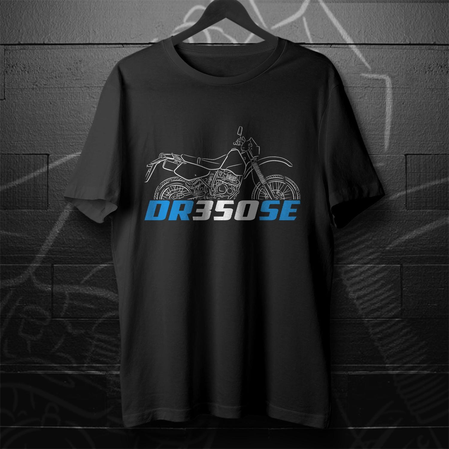 Suzuki DR350 Inspired T-Shirt - Motorcycle Tee Shirt for Riders