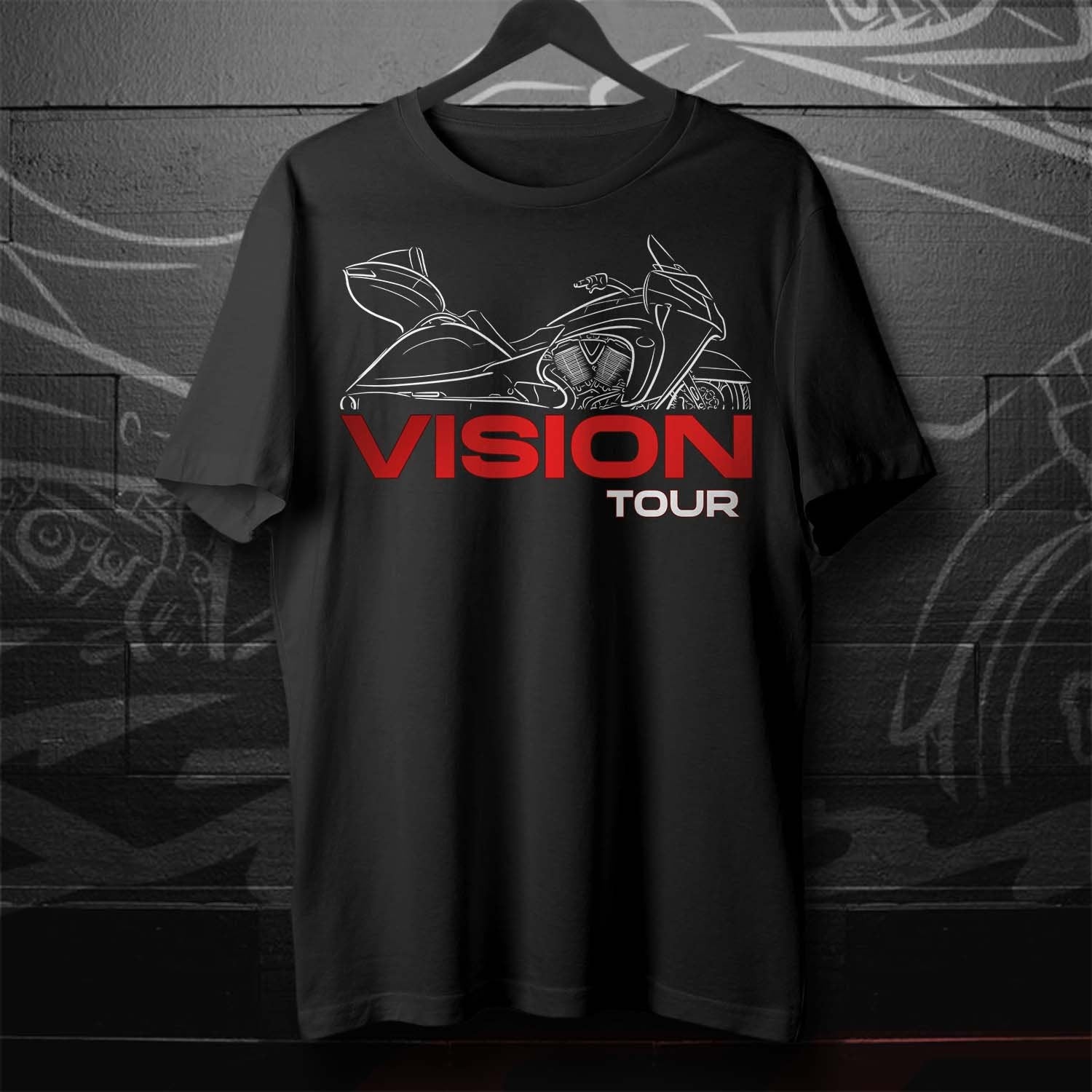 Victory Vision Tour T-Shirt - Motorcycle Tee Shirt for Bikers