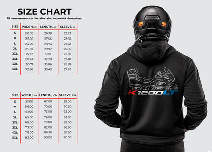 BMW K1200LT Hoodie - Motorcycle Sweatshirt for Motorrad Riders