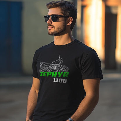 Kawasaki Zephyr 1100 Inspired T-Shirt - Motorcycle Tee Shirt for Riders