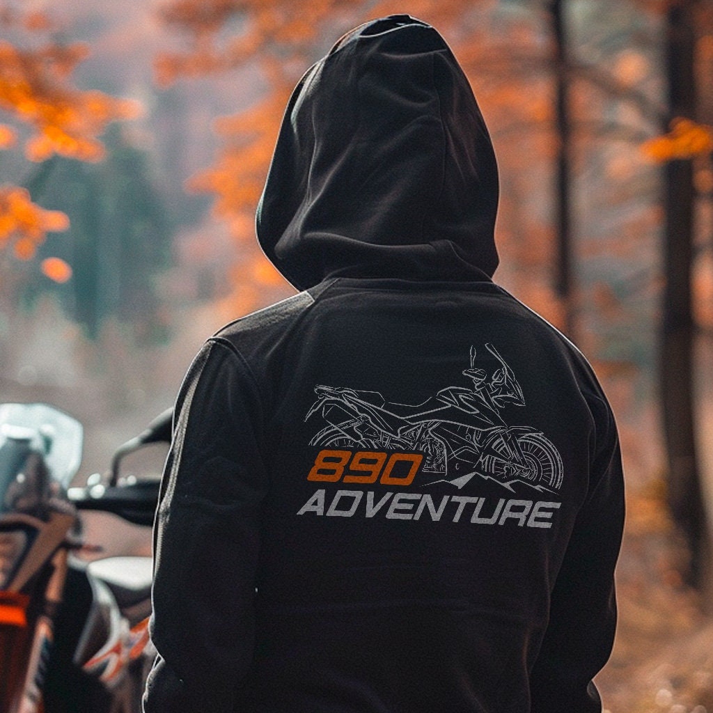 KTM 890 Adventure Hoodie - Motorcycle Sweatshirt for ADV Riders