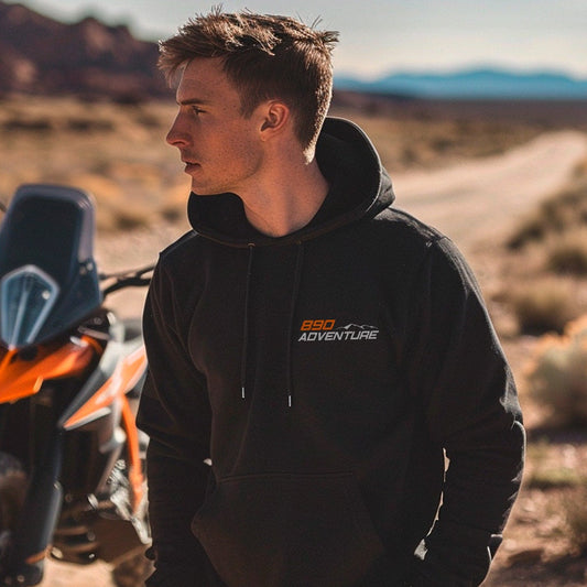 KTM 890 Adventure Hoodie - Motorcycle Sweatshirt for ADV Riders
