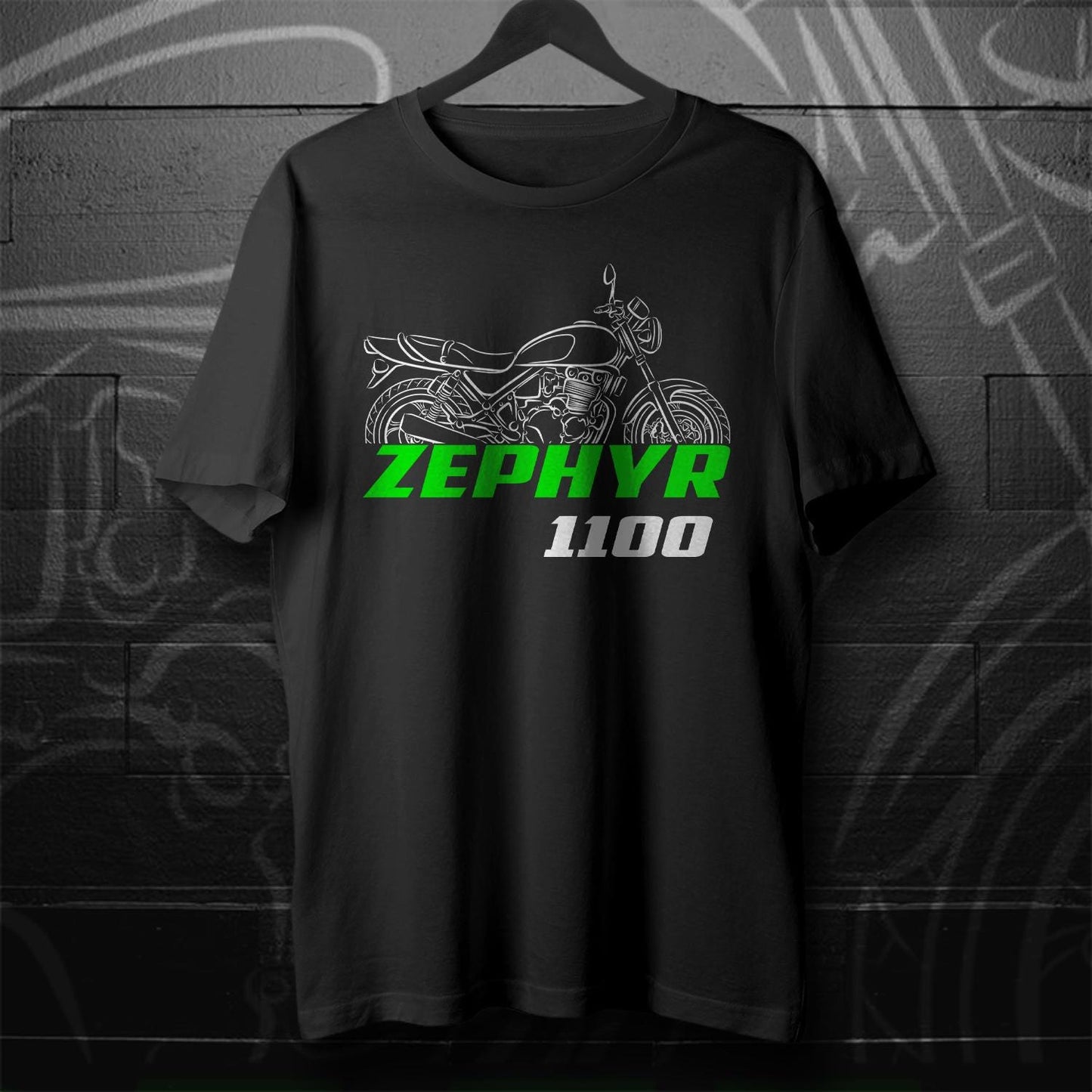 Kawasaki Zephyr 1100 Inspired T-Shirt - Motorcycle Tee Shirt for Riders