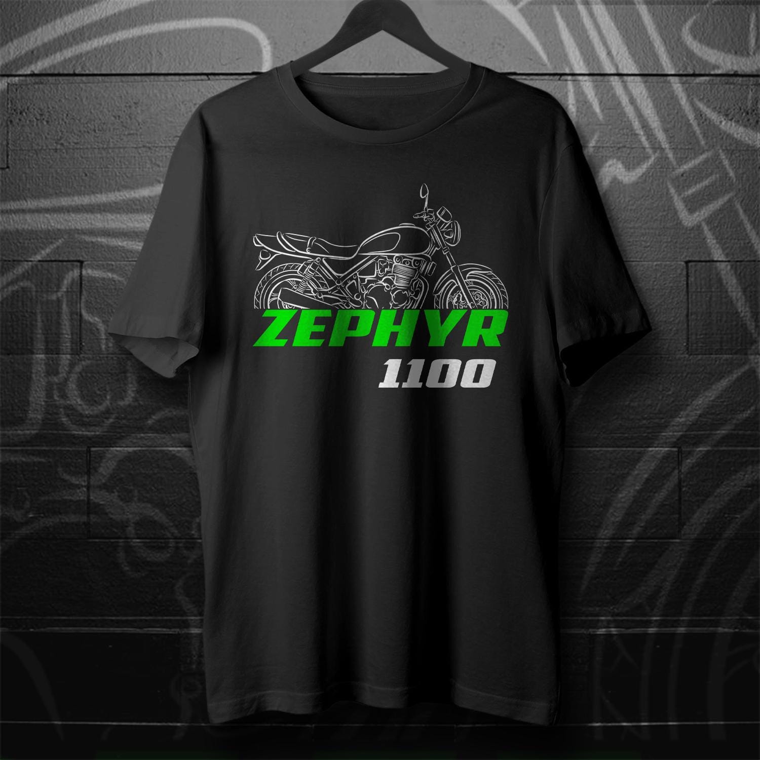Kawasaki Zephyr 1100 Inspired T-Shirt - Motorcycle Tee Shirt for Riders