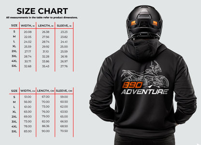 KTM 890 Adventure Hoodie - Motorcycle Sweatshirt for ADV Riders