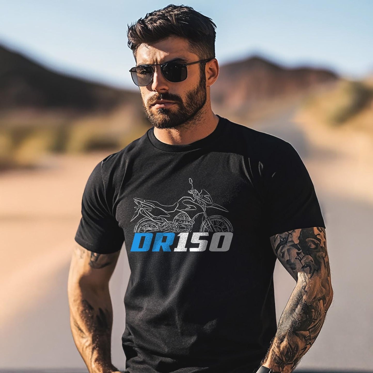 Suzuki DR150 Inspired T-Shirt - Motorcycle Tee Shirt for Riders