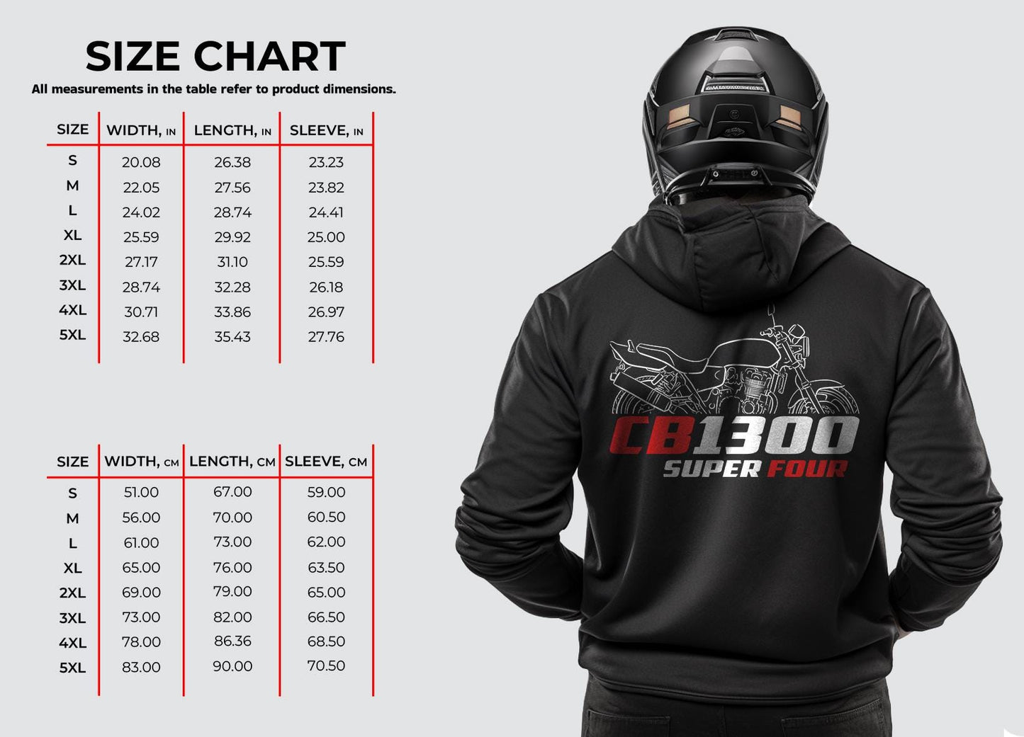 Honda CB1300 Inspired Hoodie - Motorcycle Sweatshirt