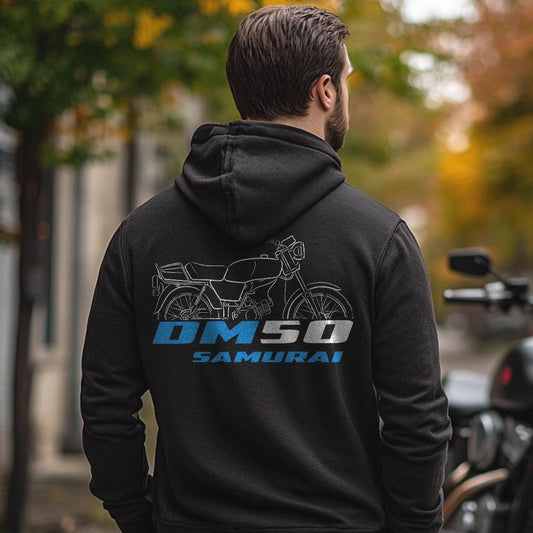 Suzuki DM50 Samurai Inspired Hoodie - Motorcycle Sweatshirt for Riders