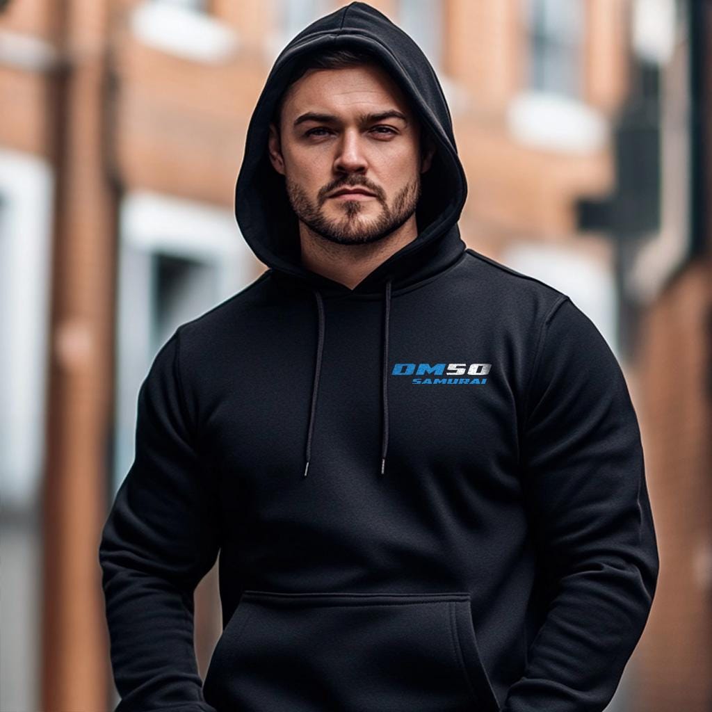 Suzuki DM50 Samurai Inspired Hoodie - Motorcycle Sweatshirt for Riders