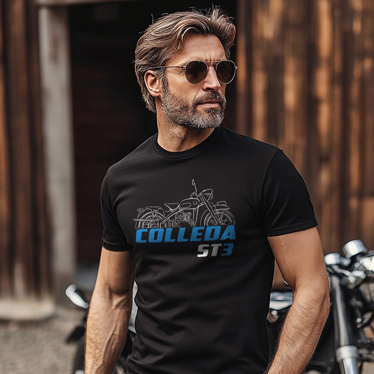 Suzuki Colleda ST3 1957 Inspired T-Shirt - Motorcycle Tee Shirt for Riders