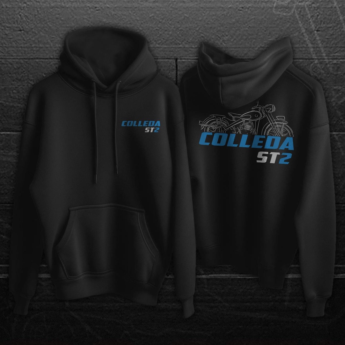 Suzuki Colleda ST2 1956 Inspired Hoodie - Motorcycle Sweatshirt for Riders