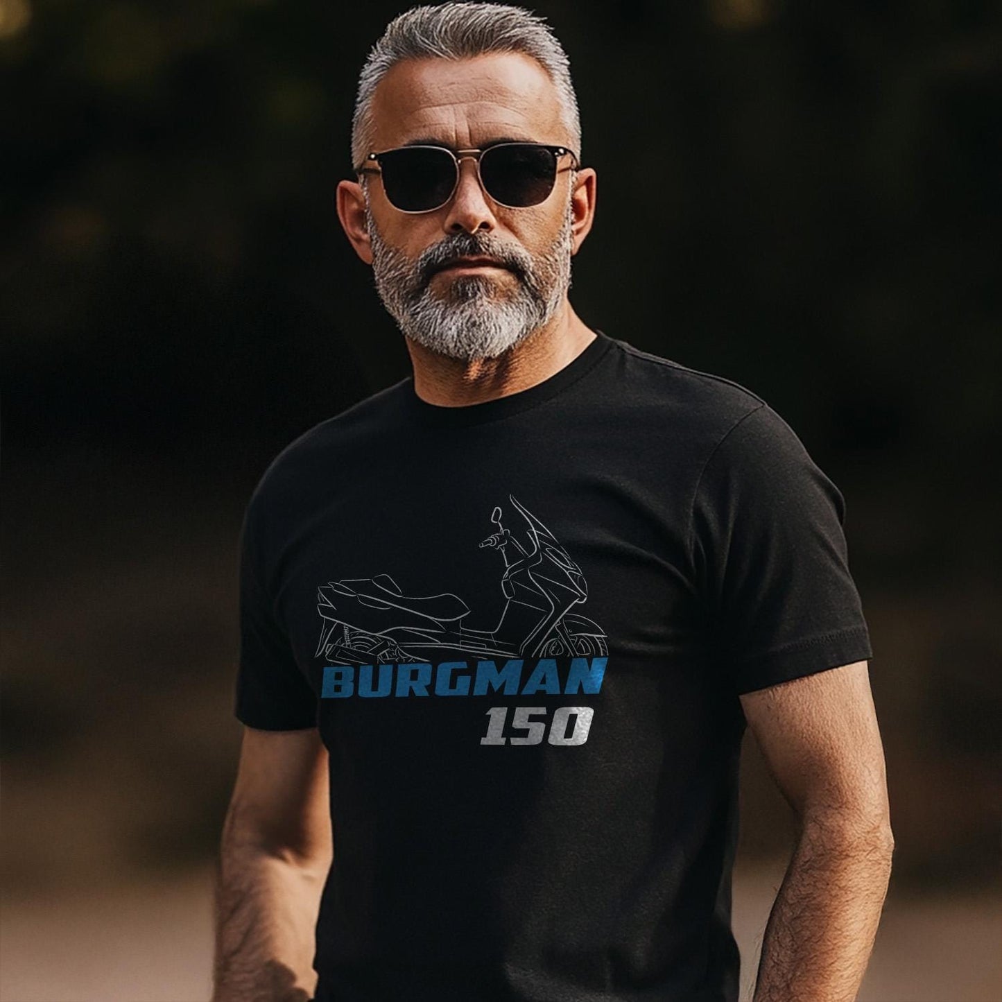 Suzuki Burgman 150 UH150 Inspired T-Shirt - Motorcycle Tee Shirt for Riders