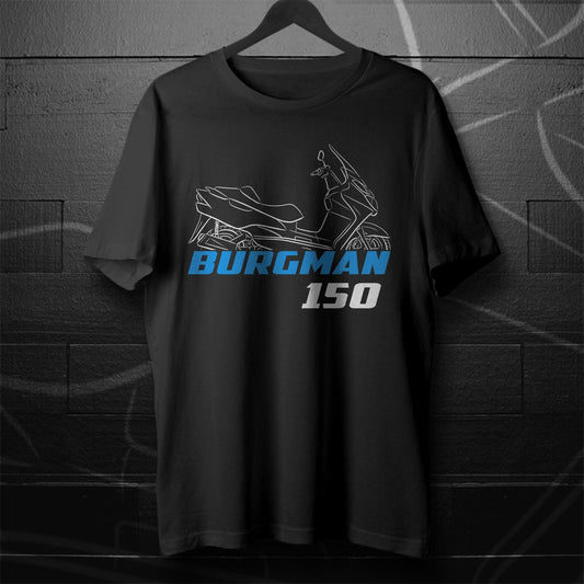 Suzuki Burgman 150 UH150 Inspired T-Shirt - Motorcycle Tee Shirt for Riders