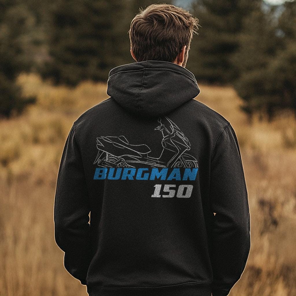 Suzuki Burgman 150 UH150 Inspired Hoodie - Motorcycle Sweatshirt for Riders