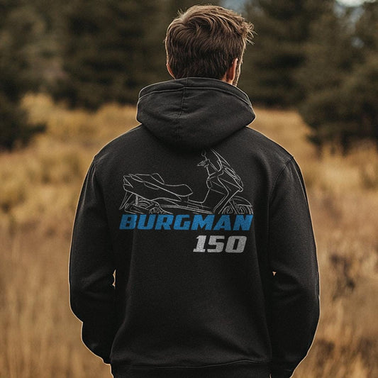 Suzuki Burgman 150 UH150 Inspired Hoodie - Motorcycle Sweatshirt for Riders