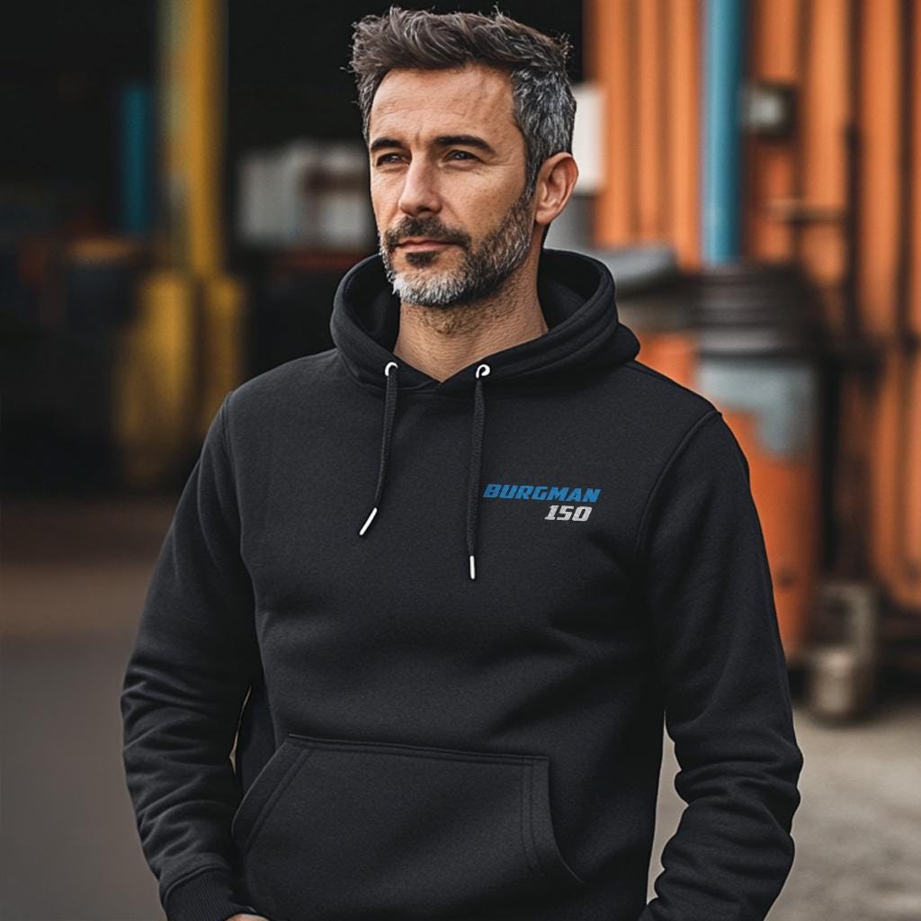 Suzuki Burgman 150 UH150 Inspired Hoodie - Motorcycle Sweatshirt for Riders